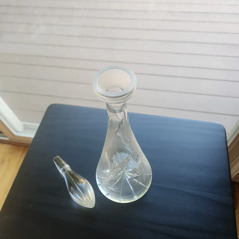 Vintage Fancy Design Glass Decanter